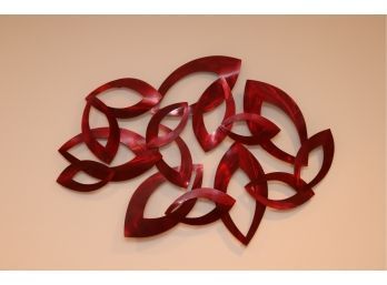 Red Wall Sculpture