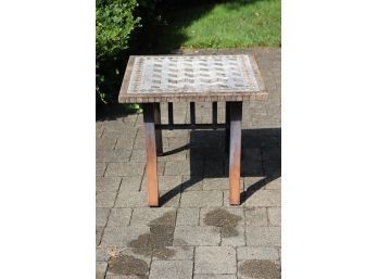 Outdoor Stone Top Side Table (B-11)