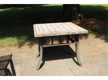 Outdoor Stone Top Side Table (B-21)