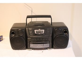 JVC PC-XC60 Stereo System Boombox 10 Disc CD Changer & Cassette Player