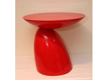 Modani Red Abstract Modern End Side Table (T-1)