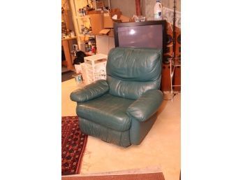 Green Leather Recliner Chair