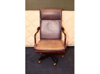 Hancock & Moore Leather Swivel Desk Chair