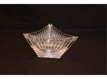 Mikasa Triangular Crystal Bowl  (G-1)