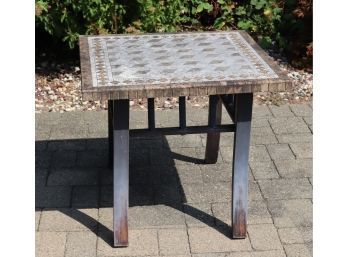 Outdoor Stone Top Side Table (B-17)