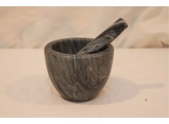 Marble Mortar And Pestle. (G-19)