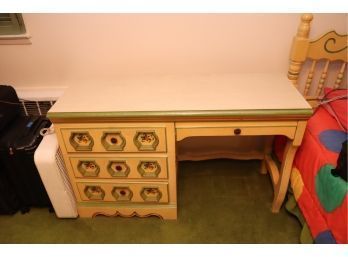 Vintage Stanley Furniture Hand Painted Bedroom Desk(S-79)