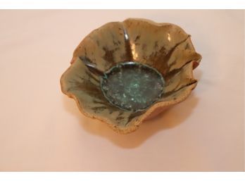 Cool Mid-century Pottery Dish (P-14)