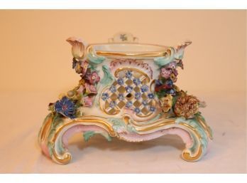 Vintage Porcelain Base For Candle Teapot? (S-29)