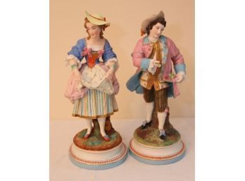 Vintage Pair Of Porcelain Figurines (S-26)