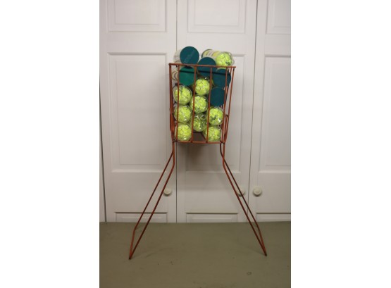 14 Tennis Ball Cans And Hopper