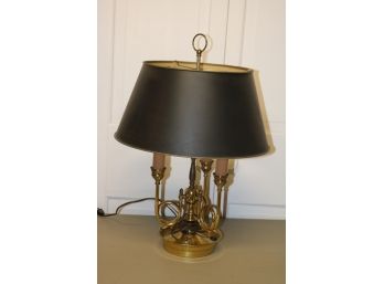 Vintage Brass 3 Light Table Lamp