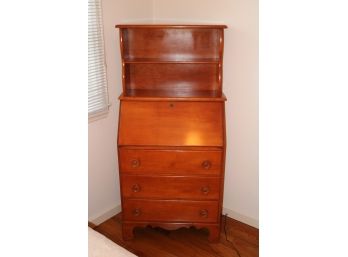 Vintage Secretary Hidden Desk 3 Drawer Dresser 2 Shelves. By Geo. Fennell & Co.