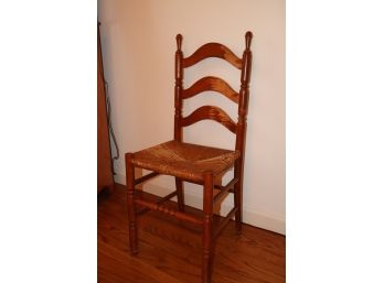 Antique Ladder Back Chair Rattan