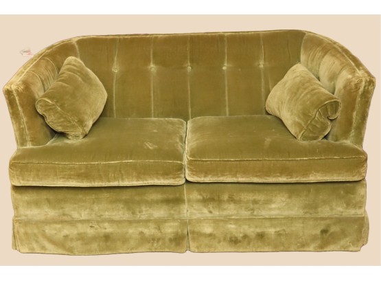 Vintage B. Altman & Co. Green Loveseat Couch