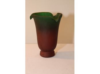 Vintage Colored Glass Vase (P-17)
