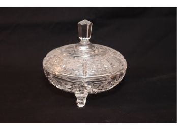 Vintage Covered Glass Bowl (P-75)