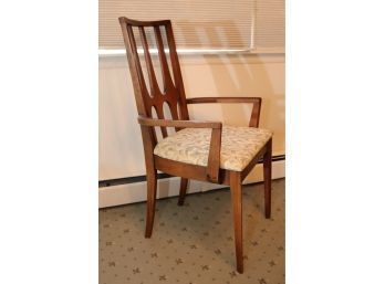 Vintage One Broyhill Brasilia Mid Century Walnut Dining Arm Chair