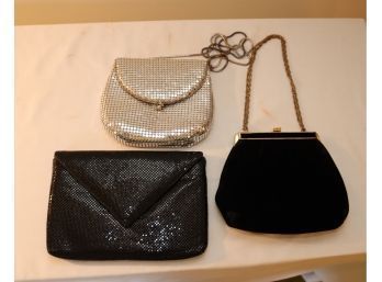 3 Vintage Evening Bags Whiting And Davis,  HL USA