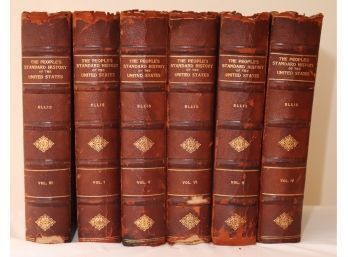 Antique Book Set The People's Standard History Of The United States 1899 N (P-8)