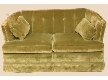 Vintage B. Altman & Co. Green Loveseat Couch