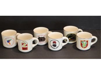 Set Of 6 Vintage Boy Scout Ceramic Coffee Mugs (BS-1)