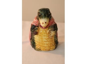 19th Century Majolica Aligator Figural Pipe Tobacco Lidded Humidor Jar (H-8)
