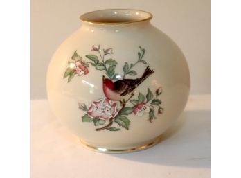Lenox Serenade Globe Vase W/ 24k Gold