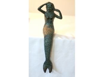 Vintage Rustic Nautical Mermaid Shelf Sitter Figurine Statue. (P-25)