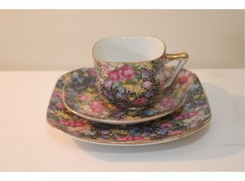 Vintage Taiyo China Desert Plate, Tea Cup And Saucer  Made In Occupied Japan (P-46)