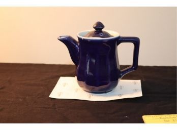 Small Cobalt Blue Teapot Creamer (G-42)
