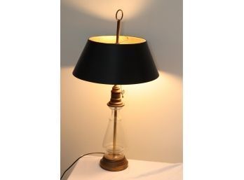 Vintage Table Lamp With Black Shade (H-13)