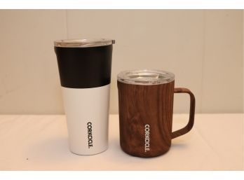 Corkcicle Travel Coffee Cup And Mug. (N-80)
