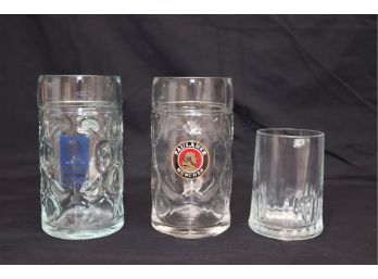 Glass German Beer Mugs (N-82)