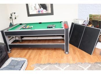 3-in One Game Table Pocket Pool, Air Hockey Ping Pong Table