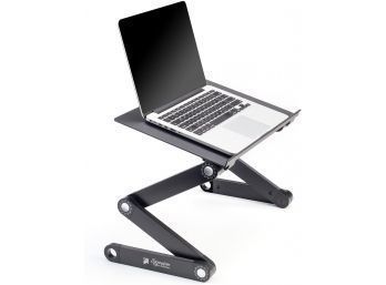 Executive Office Solutions Portable Adjustable Aluminum Laptop Stand/Desk/Table Notebook MacBook Ergonomic TV