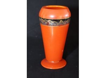 Vintage Orange Glass Vase