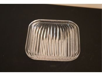 Square Glass Trinket Tray Candy Dish (T-36)