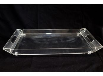 Acrylic Clear Lucite Serving Tray  (S-71)