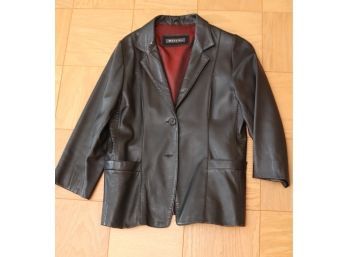 Whet Blu Leather Jacket Coat Sz. S