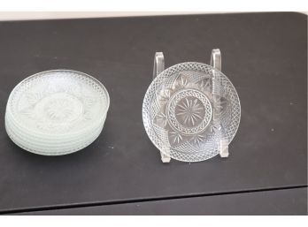 Set Of 10 Arcoroc Glass Plates (N-29)