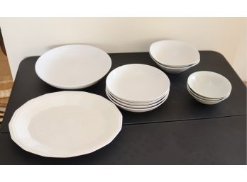 White Plate And Bowl Set   (N-39)