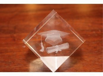 Crystal Graduation Paperweight (G-79)