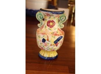Vintage Ceramic Wall Pocket Flower Vase Made In Japan (G-26)