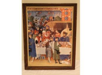 Limbourg Brothers 'January Feast' Framed (D-70)