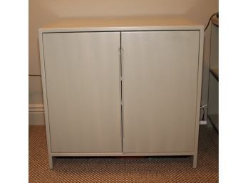 Gray Wood Storage Cabinet (F-23)