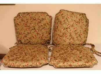 Set Of 4 Chair Tie On Seat Cushions