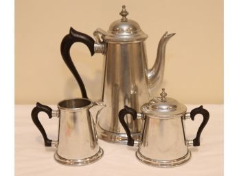 Vintage Matching Coffee Set Pot Sugar Bowl And Creamer (D-88)