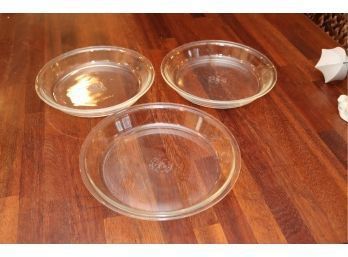 3 Pyrex Pie Dishes (G-87)