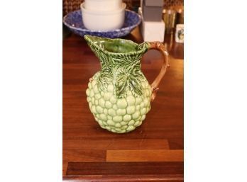 Green Grape Pitcher Made In Portugal (G-28)
